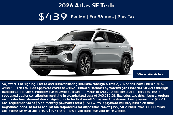 2026 Atlas SE Tech Lease Offer